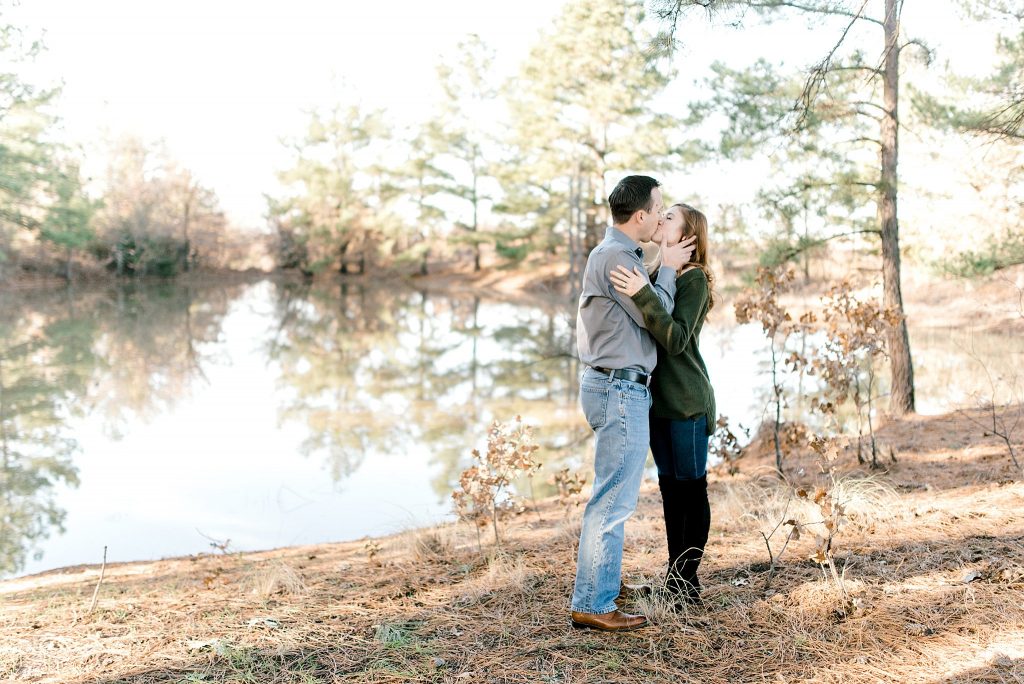 Decatur Engagement Session in the Pine Trees