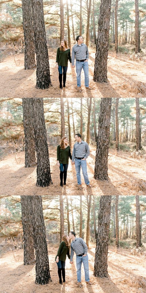 Decatur Engagement Session in the Pine Trees