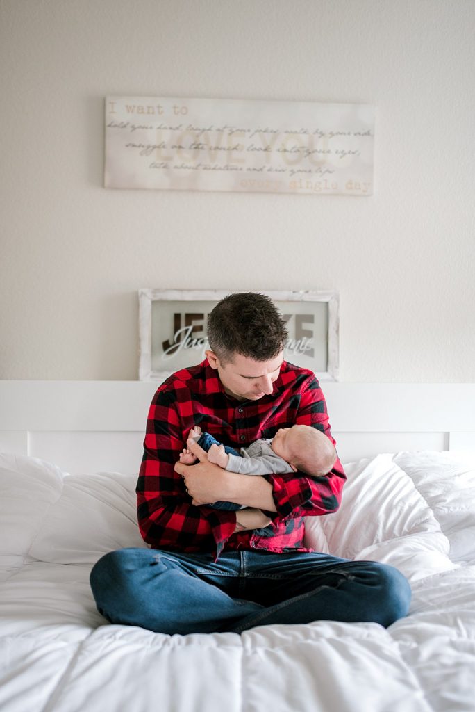 Fort Worth Lifestyle Newborn Session with Baby Boy and Family