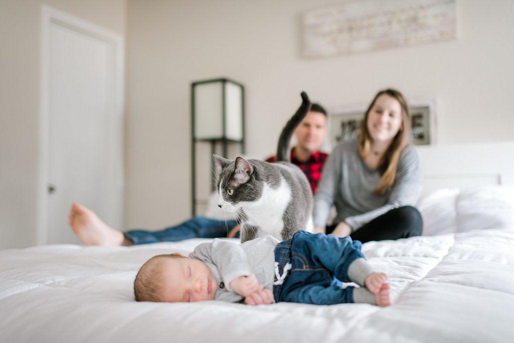 Fort Worth Lifestyle Newborn Session with Baby Boy and Family