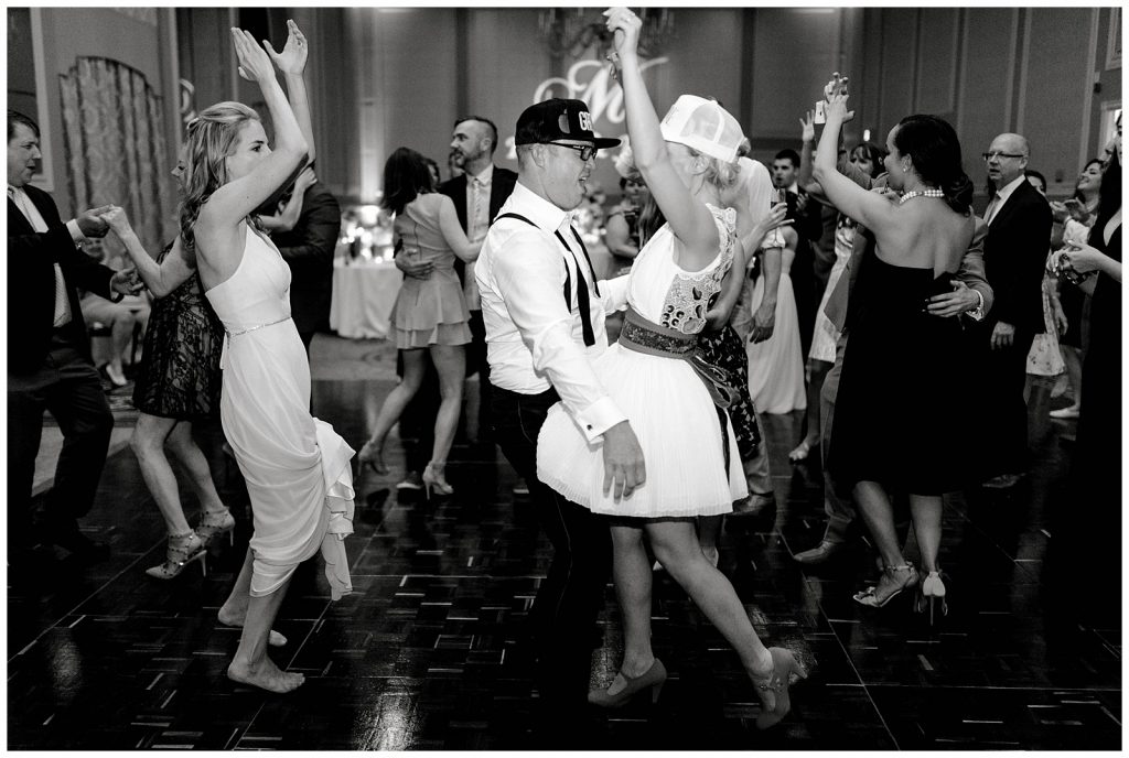 Dancing at the Reception at The Adolphus in Dallas, Texas