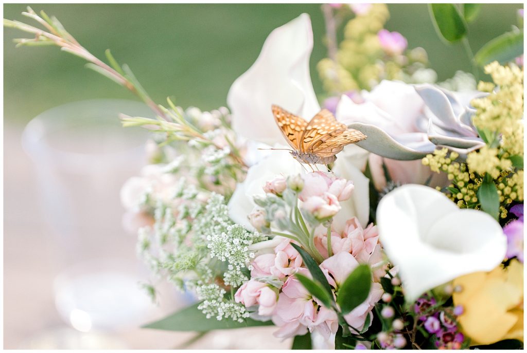 Butterfly on Bridal Bouquet