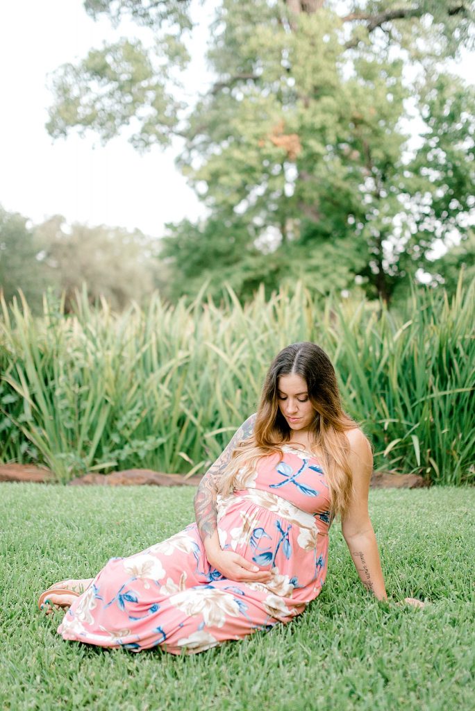 Denton Maternity Session at the Turtle Pond on TWU Campus