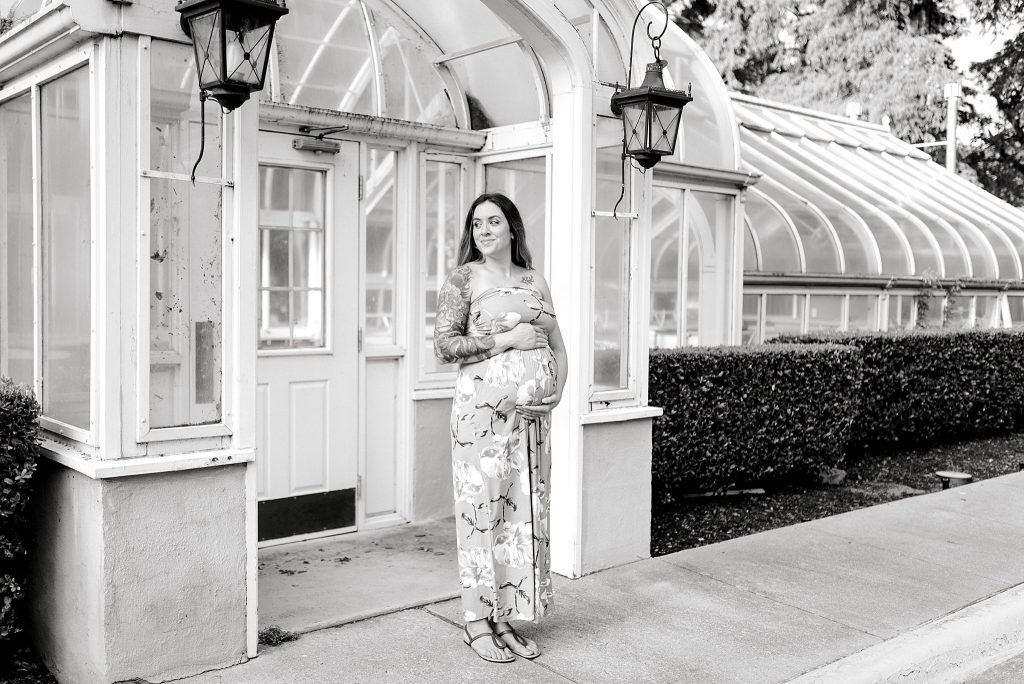 Maternity Session at the greenhouse on TWU in Denton