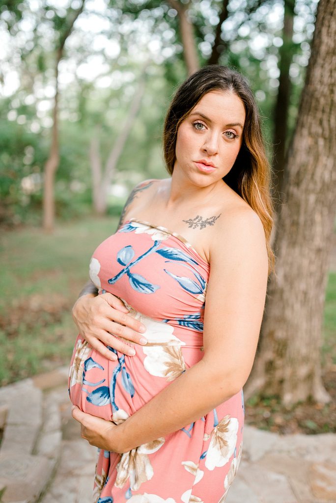 Little Chapel in the Woods Maternity Session in Denton