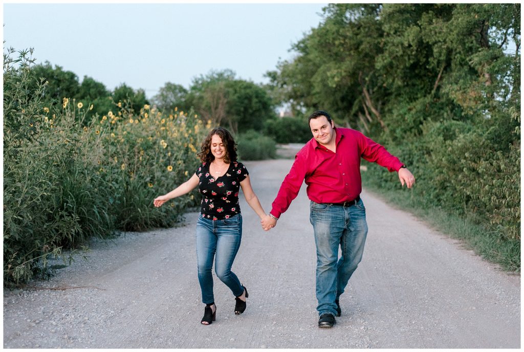 Fort Worth Engagement Session at Sunset