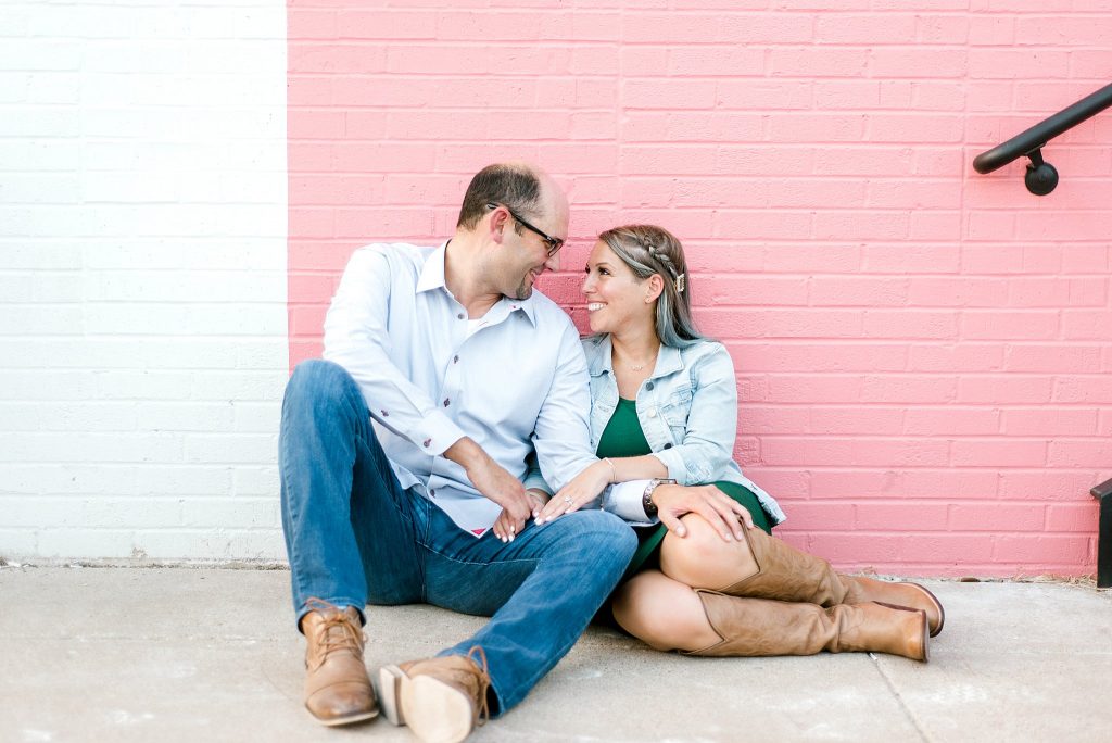 Lost in each others love during their Fort Worth Engagement Session