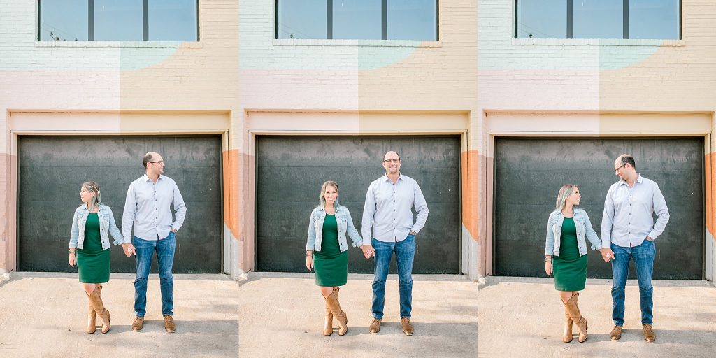 Urban Engagement Session with Colorful Wall