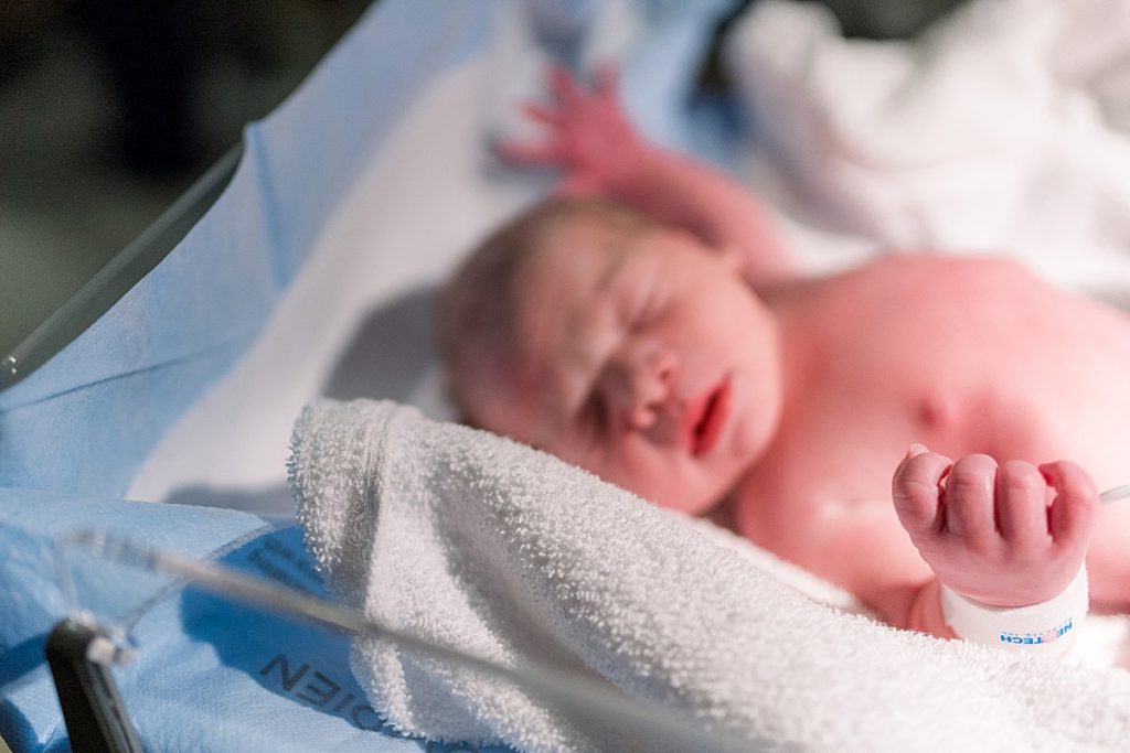 Newborn baby boy at Texas Health Presbyterian Hospital