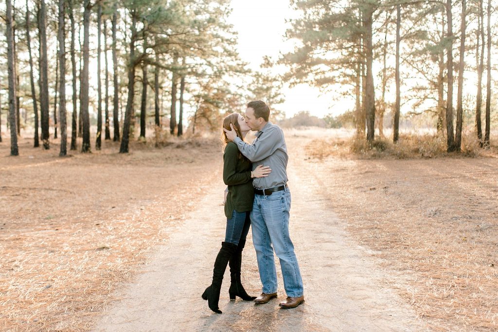 Grasslands Engagement Session in the Pine Trees