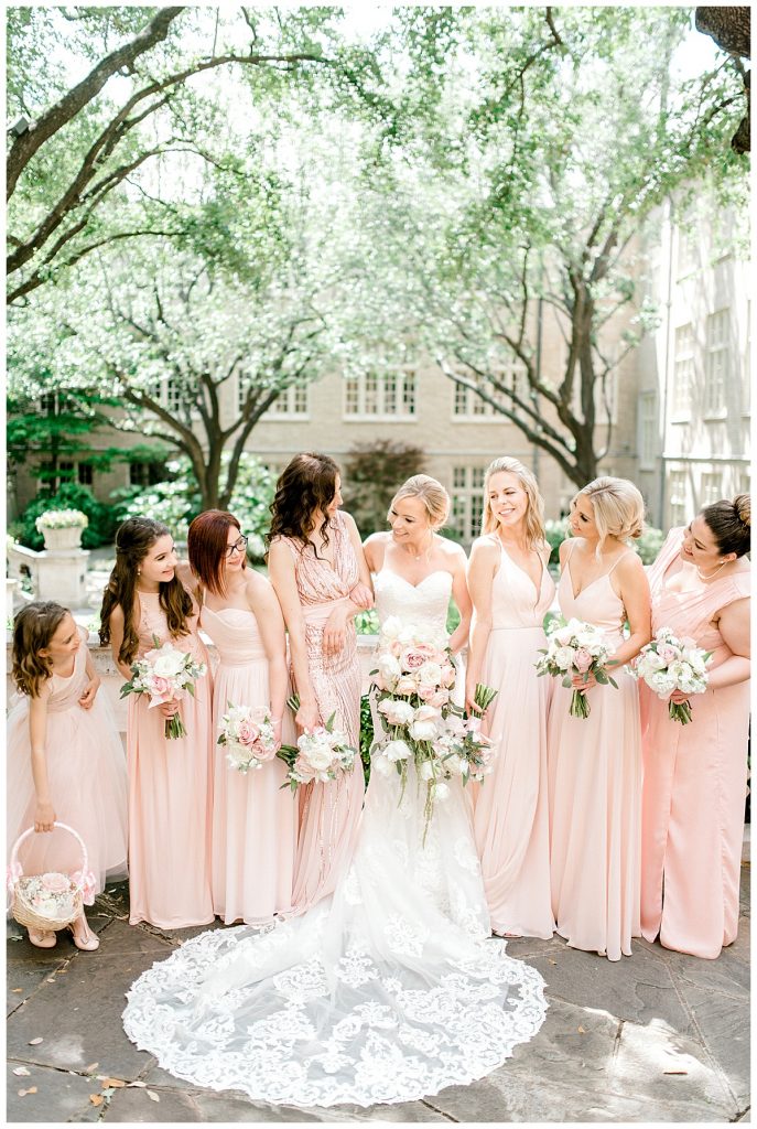Blush Pink Bridesmaids Dress | Highland Park Wedding 