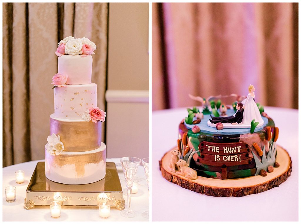 Bride and Groom Wedding Cake | Dallas Wedding Photographer 