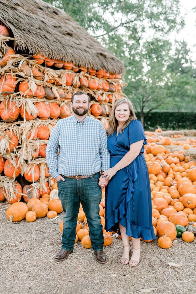 A Dallas Arboretum Engagement Session during the Great Pumpkin Adventure