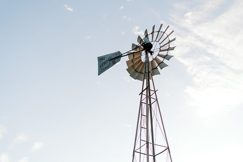 Rustic windmill at Hamilton/Hico Engagement 