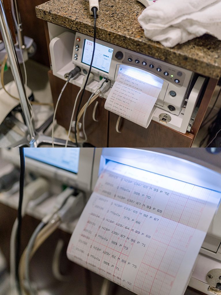 EKG machine at Texas Health Presbyterian Hospital