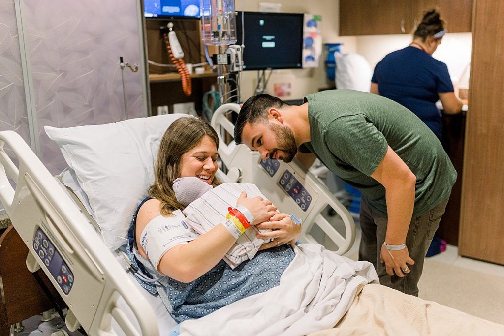 Parents swooning over new baby Everett after his Texas Health Natural Birth