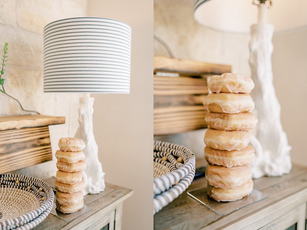 Wedding donut stack