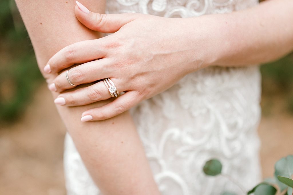 close up of wedding ring