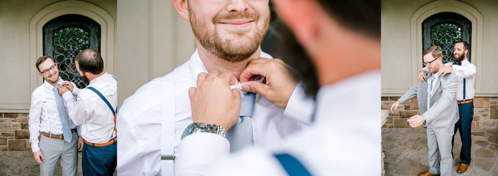 groom getting ready