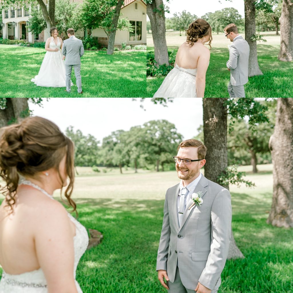 bride groom first look