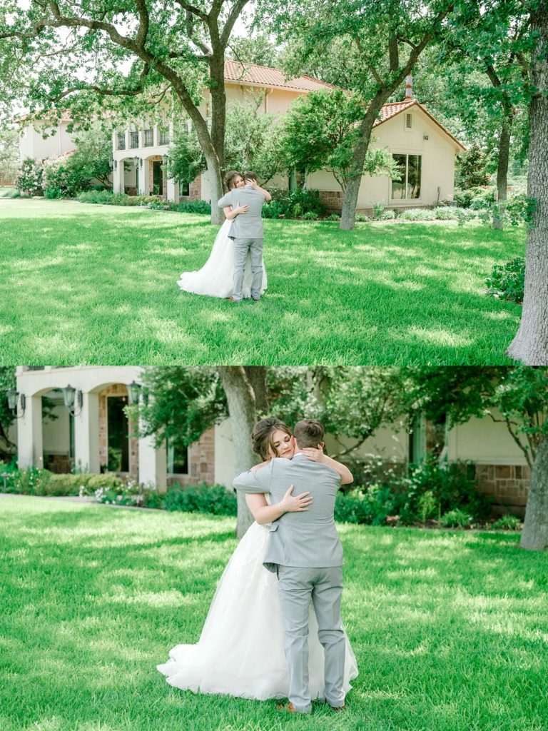 bride groom first look