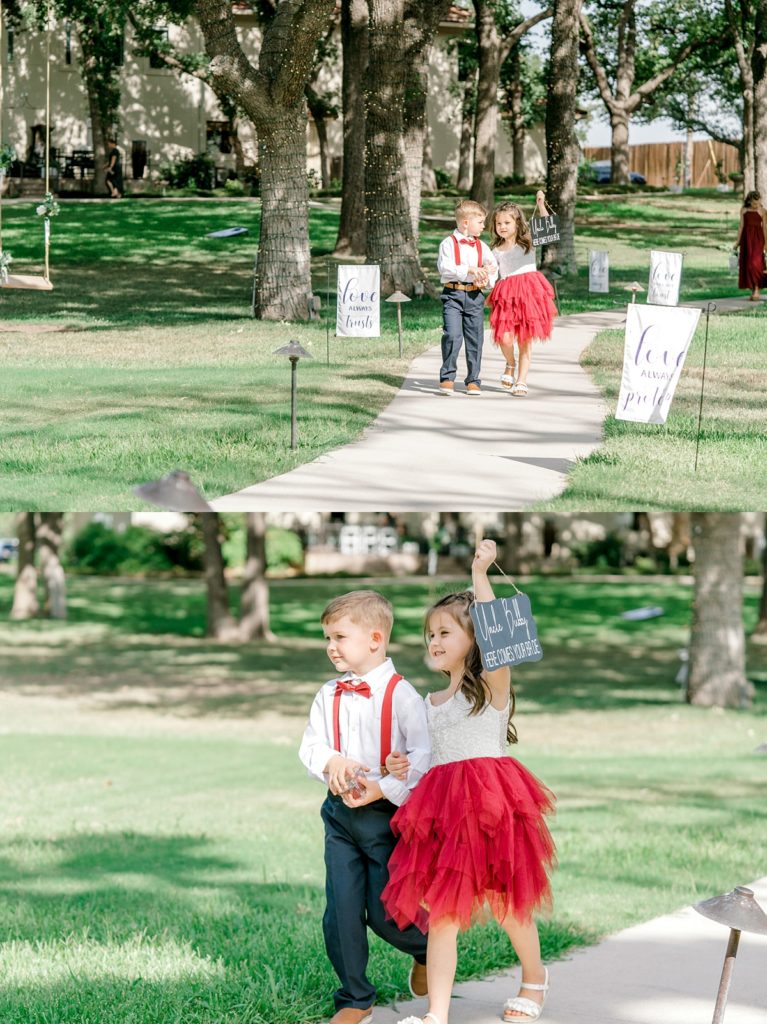 flower girl and ring bearer