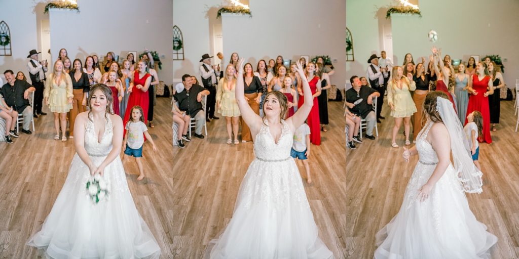 wedding bouquet toss