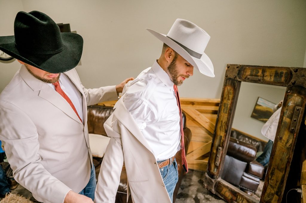 groom getting ready