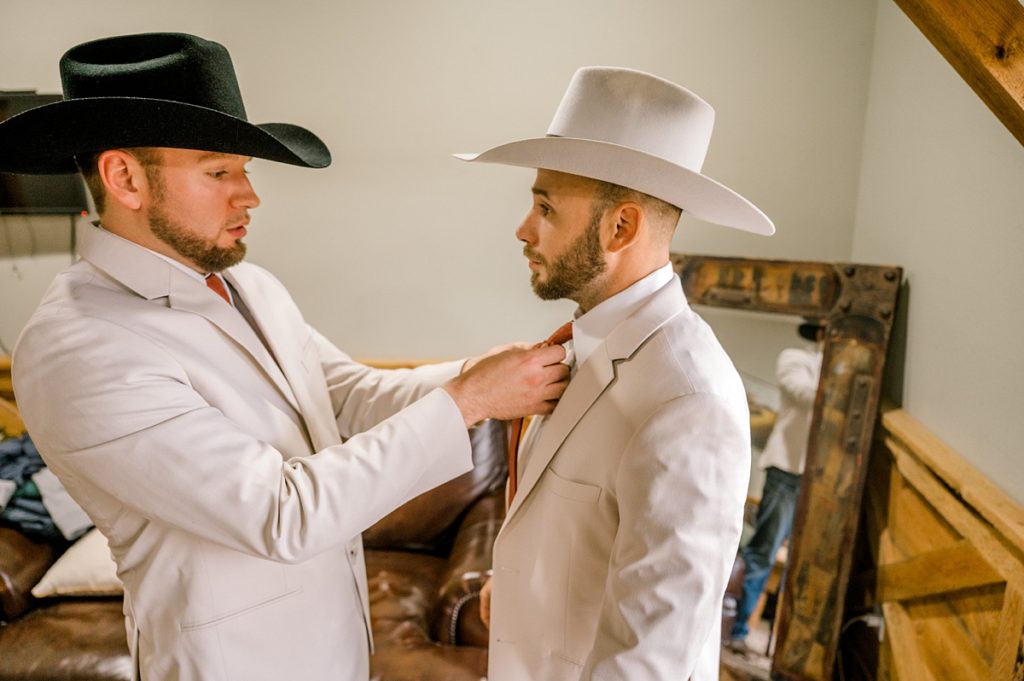 groom getting ready