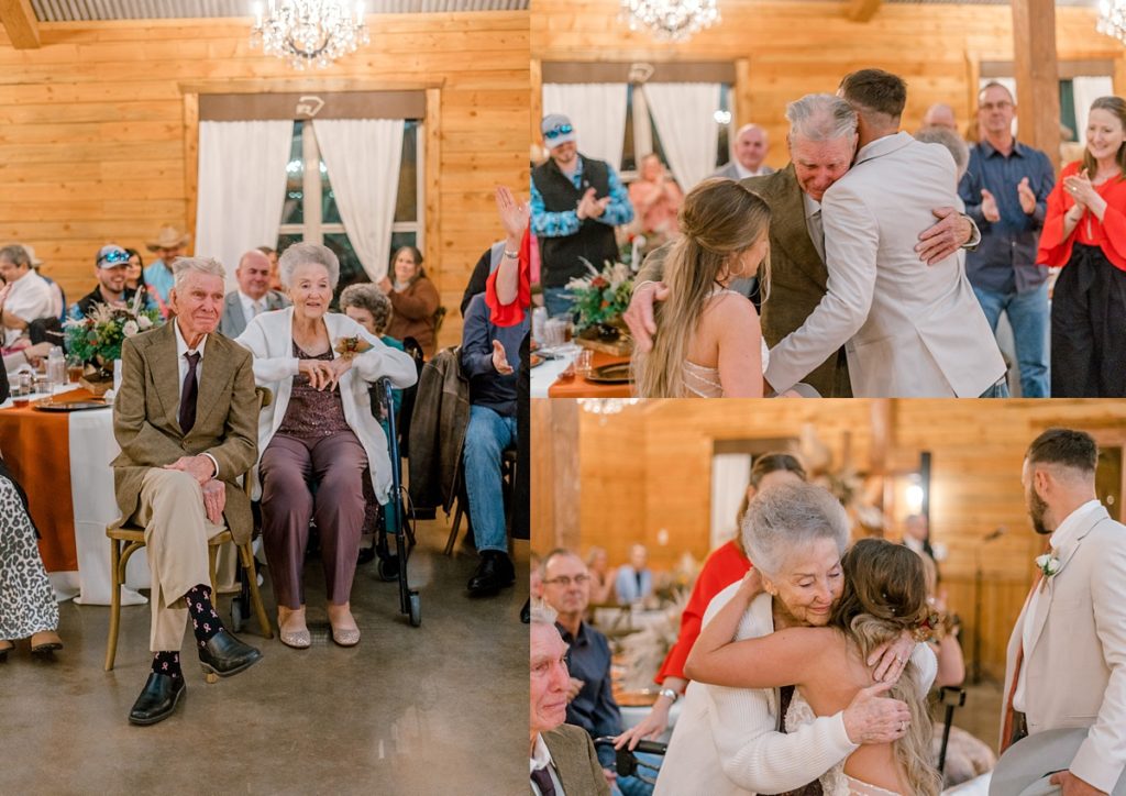 bride and groom with grandparents